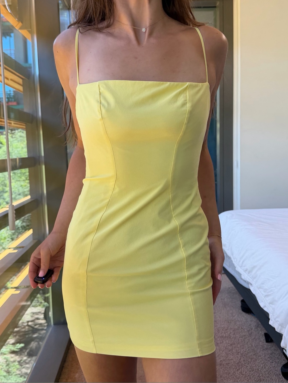 Mistress Rocks Open Back Summer Limoncello Mini Dress